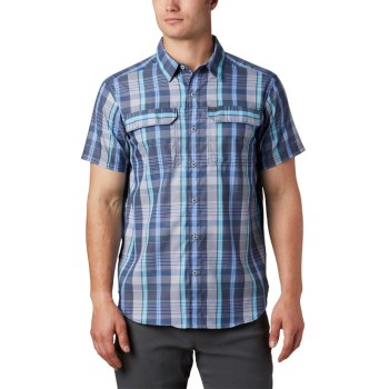 Columbia Overhemd Heren, Silver Ridge 2.0 Multi Plaid Short Sleeve Blauw Gekleurd, 54BLTXPUV